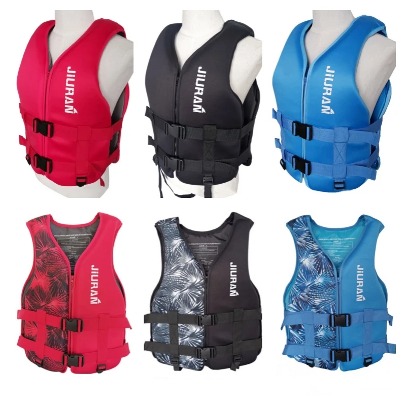 

2023 Neoprene Life Jacket Portable Fashion Adult Children's Life Jacket Swimming Water Sports Fishing Kayak Surfing Life Jacket