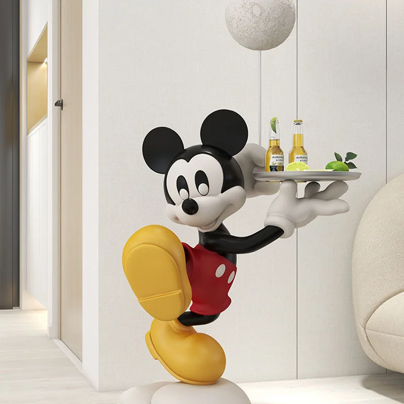 60cm klassisches Mickey-Modell große Ornamente kreative  Cartoon-Aufbewahrung stablett Wohnzimmer Boden Statue Wohnkultur