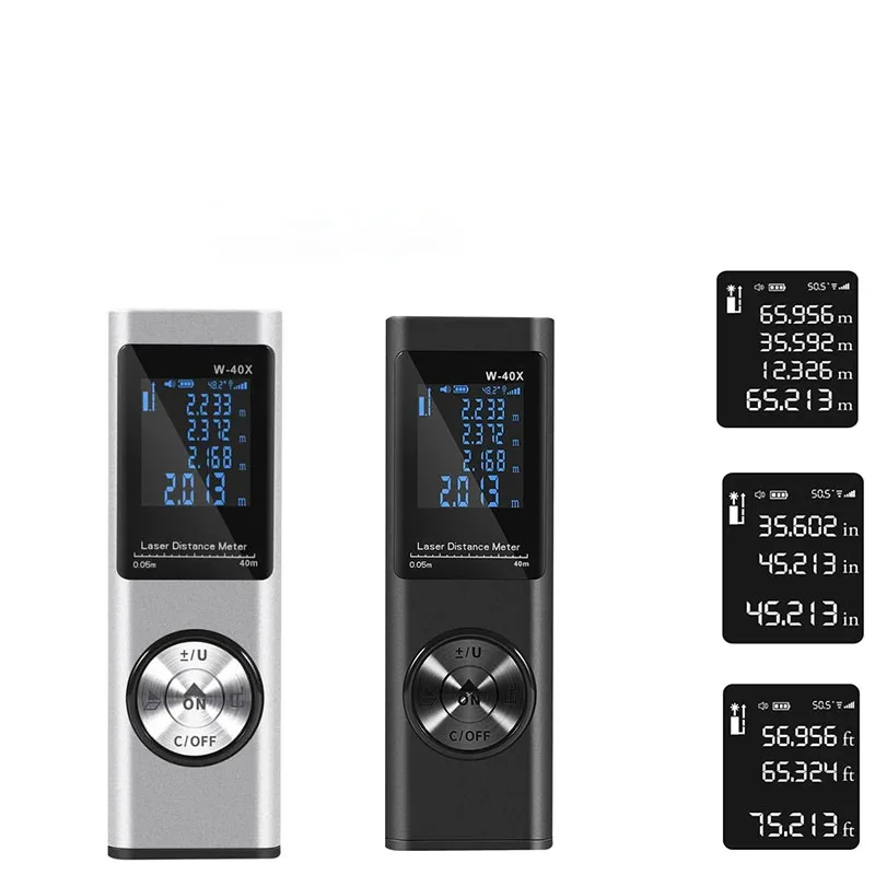 40M Laser Rangefinder Digital Rangefinder Angle Measurement Mini Pocket Measuring Instrument