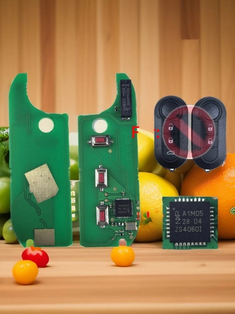 Jingxin PCB Board pcf7945 4A Chip 433MHz FCC:A2C 86460000 Auto-Fernbedienungsschlüssel-Platine für Fiat Mobi Uno Fiorino E Mais Strada – Detail 7
