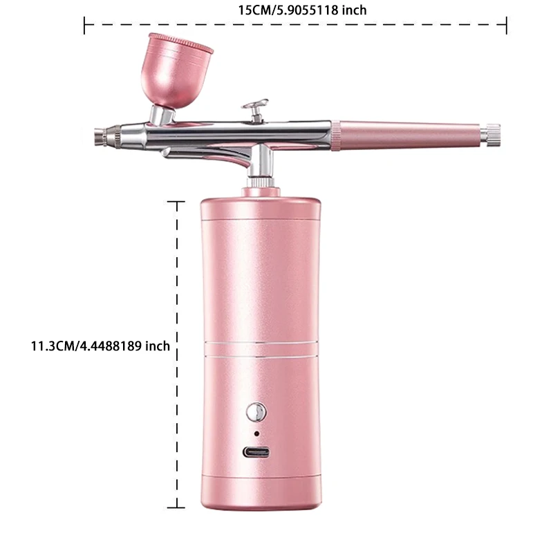 Airbrush Nails with Compressor Portable Airbrush For Nails Art Paint Craft Cake Decoration Nano Steam Gun Spray Compressor airbrush nail
