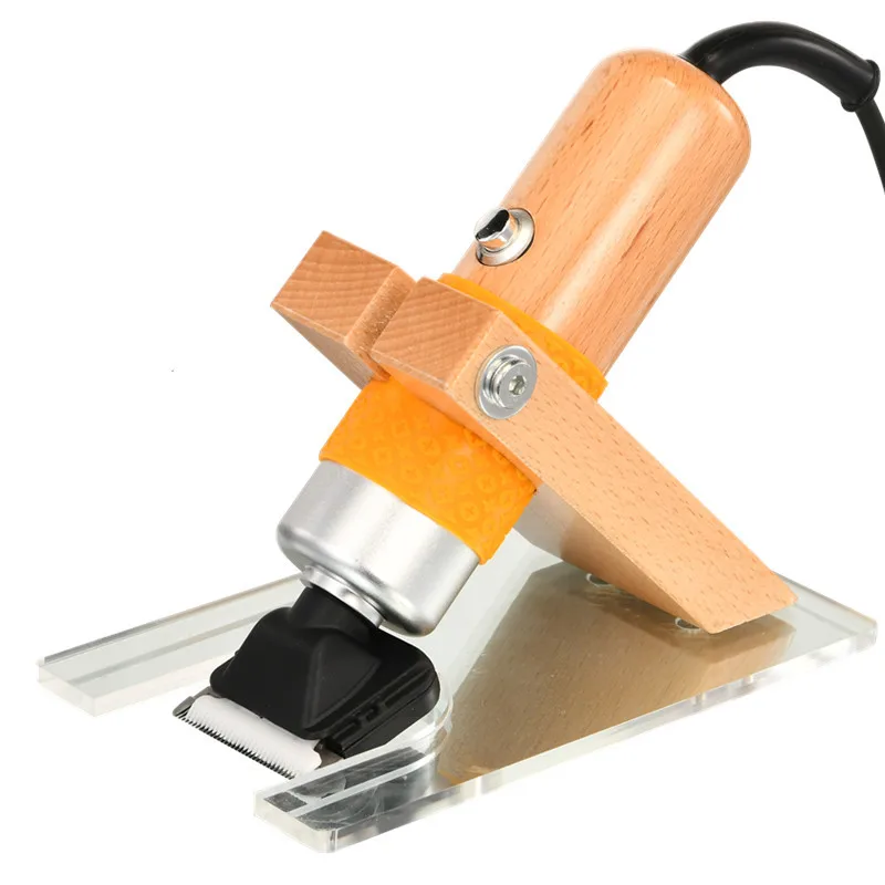 Electric Carpet Trimmer With Shearing Guide Stand Base DIY Tufting Gun Scissors