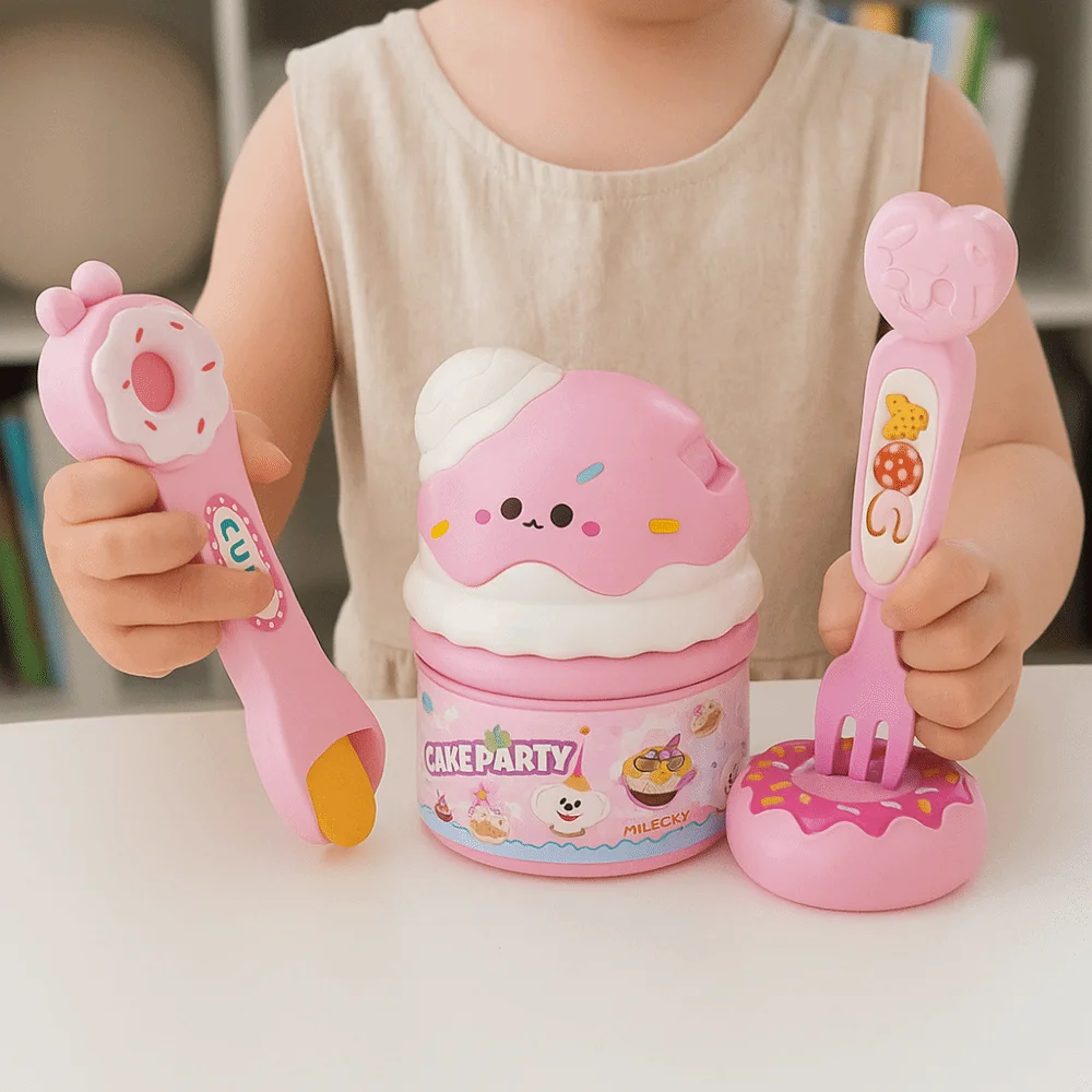 Food Feeding Pudding Feeding Early Education Pretend Play Hamburger Pudding Japanese Simulation Play House Toys Children's