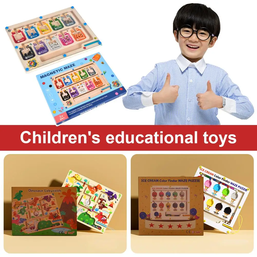 

Детская Магнитная цветная сортировочная доска, развивающая игрушка, ручка, развивающий Лабиринт для раннего развития детского сада Mag O6I3