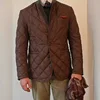 Men's Lightweight Cotton Jacket Autumn Winter Fashionable Versatile Male Outerwear British Style Polyester Fiber Casual Wear