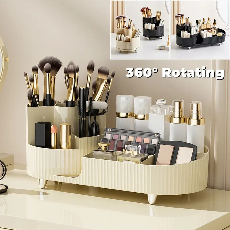 Makeup Organizer Cosmetic Box Rotating Pen Holder Bathroom Organizer Plastic Organizing Boxes Acrylic Organizer Storage