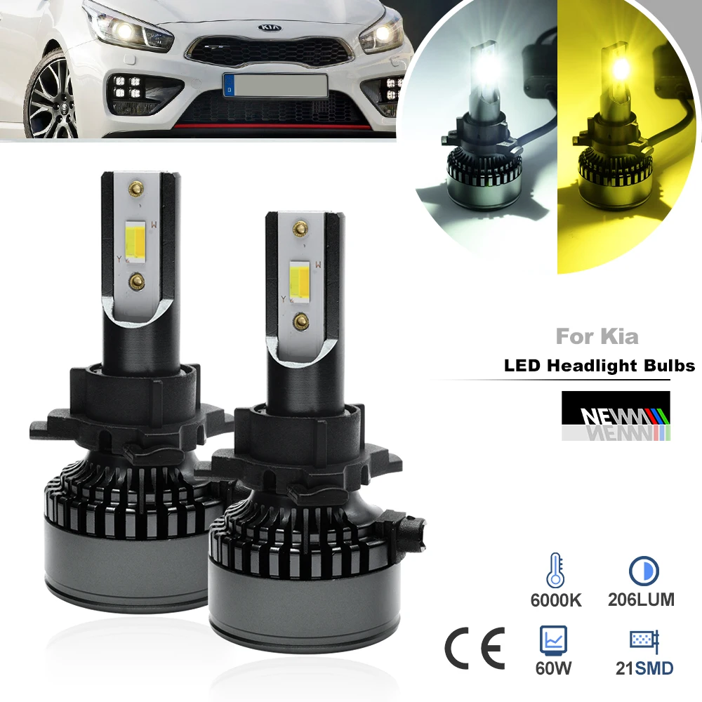 

For Kia Sportage 16-21 Optima 15-20 Sorento 14-20 Ceed II CD 2012-2021 H7 Canbus Driving Led Headlight Conversion Kit Bulbs