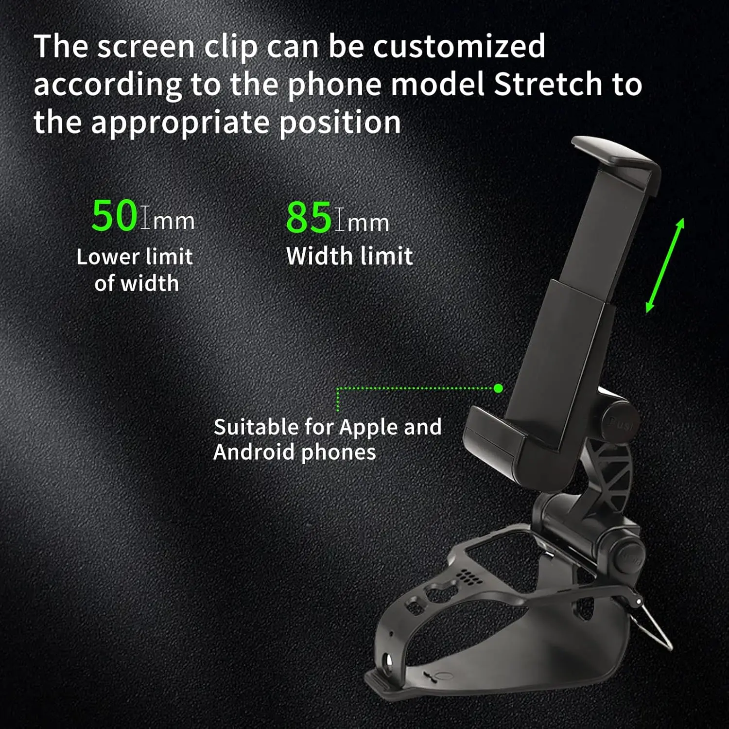 Per PS5 Dualsense Edge Elite Controller Supporto per clip per montaggio su telefono regolabile Supporto per giochi mobili Supporto per gamepad Accessori - immagine 6