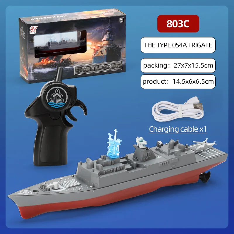 RC Boat High-Speed Remote Control Ship Simulation Warship