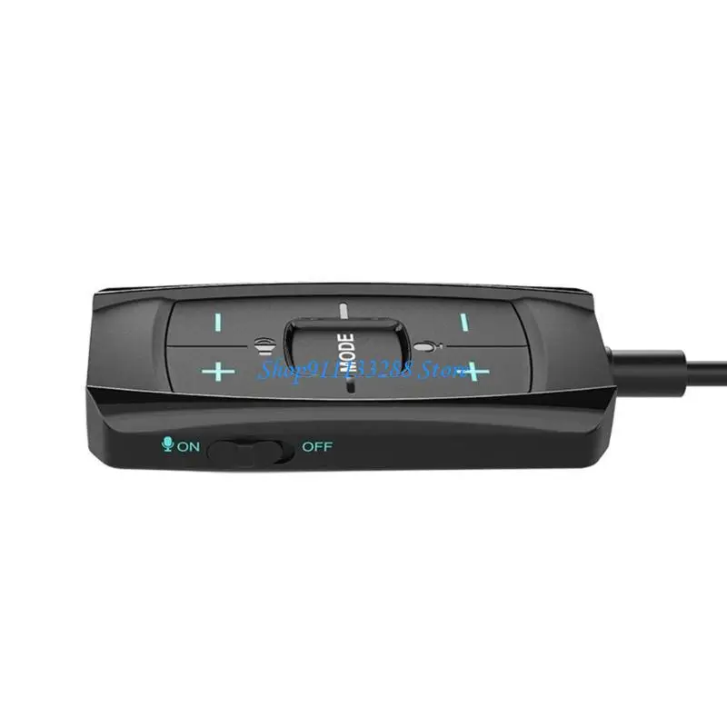 게임 헤드셋을위한 조용한 제어 기능이있는 G88D 가상 7.1 서라운드 사운드 USB 청각 어댑터, PC 와이드 호환