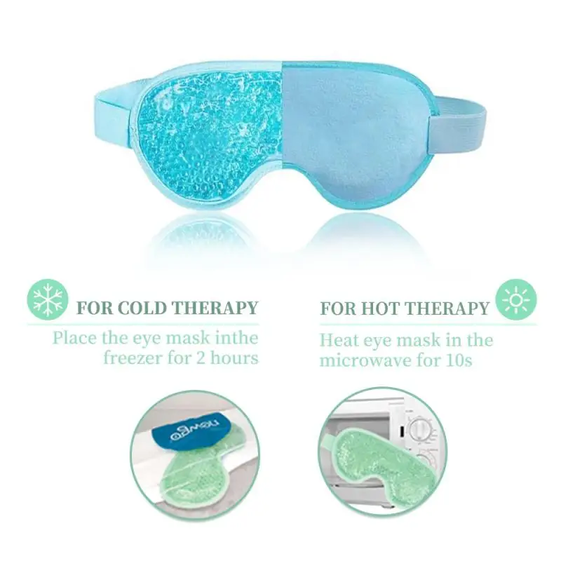 Cold Gel Eye Mask Cooling Eye Mask Heating for Dry Eye Reusable Cold Compress Ice Pack Sleeping Mask Heat Eye Patch Eye Cover