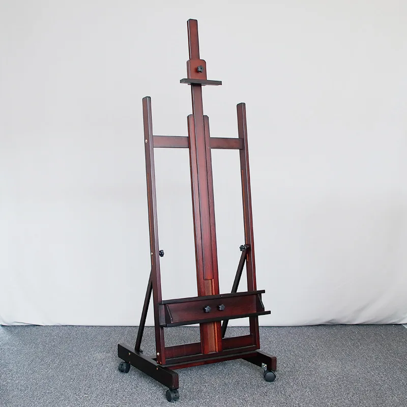Beech Wood Adjustable Art Student Beginner Sketching Oil Painting Display Stand both Flat and Vertical Folding