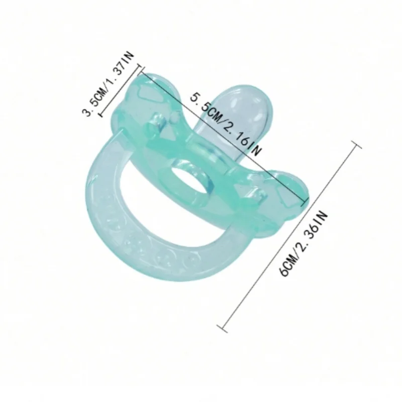 Baby silicone pacifier Baby super soft sleep imitation breast milk liquid silicone teether anti-flatulence silicone pacifier silicone teether