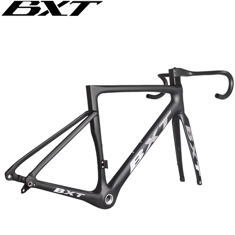 Road Disc Bicycle Carbon Frame Thru Axle Full Carbon Road Bike Frame Flat Mount Disc Brake Aerodynamic Fully Hidden Cable Line bicycle parts bicycle frame