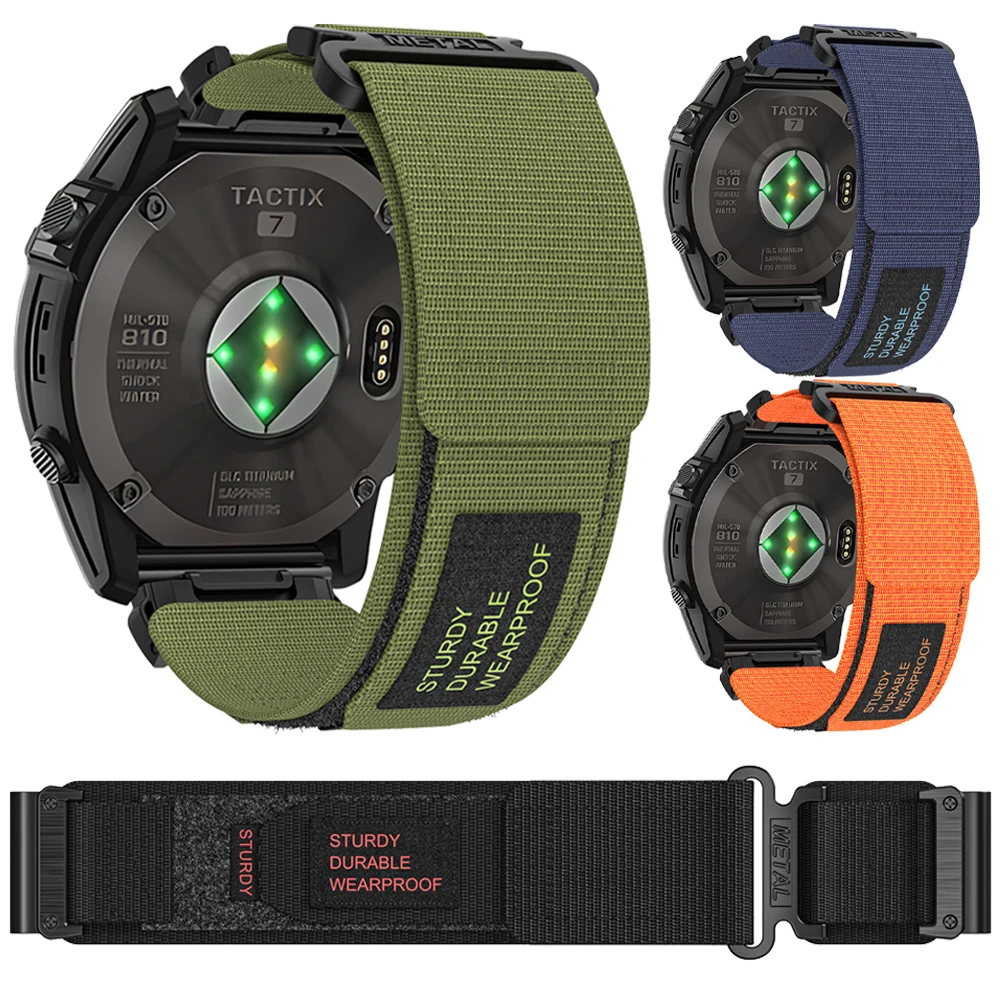 Cinturino Sportivo In Nylon Per Garmin Descent Mk3I 51Mm Mk2 Bracciale Per Garmin Enduro 2 Marq/Epix Gen 2 22Mm 26Mm Band Accessori Rapidi