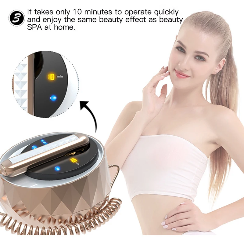 Máquina de belleza RF 3 en 1: dispositivo de lifting facial y corporal con radiofrecuencia