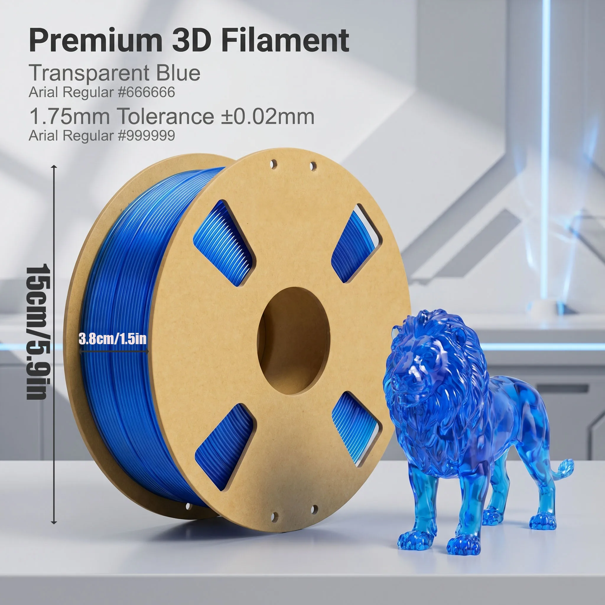 95A 투명 TPU 필라멘트 1.75mm 유연한 3D 프린팅 필라멘트 ±0.03mm 고탄성 습기 방지 논클로그 부드러운 프린팅 스포