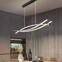 Modern Luxury Straight Strip Pendant Light 5