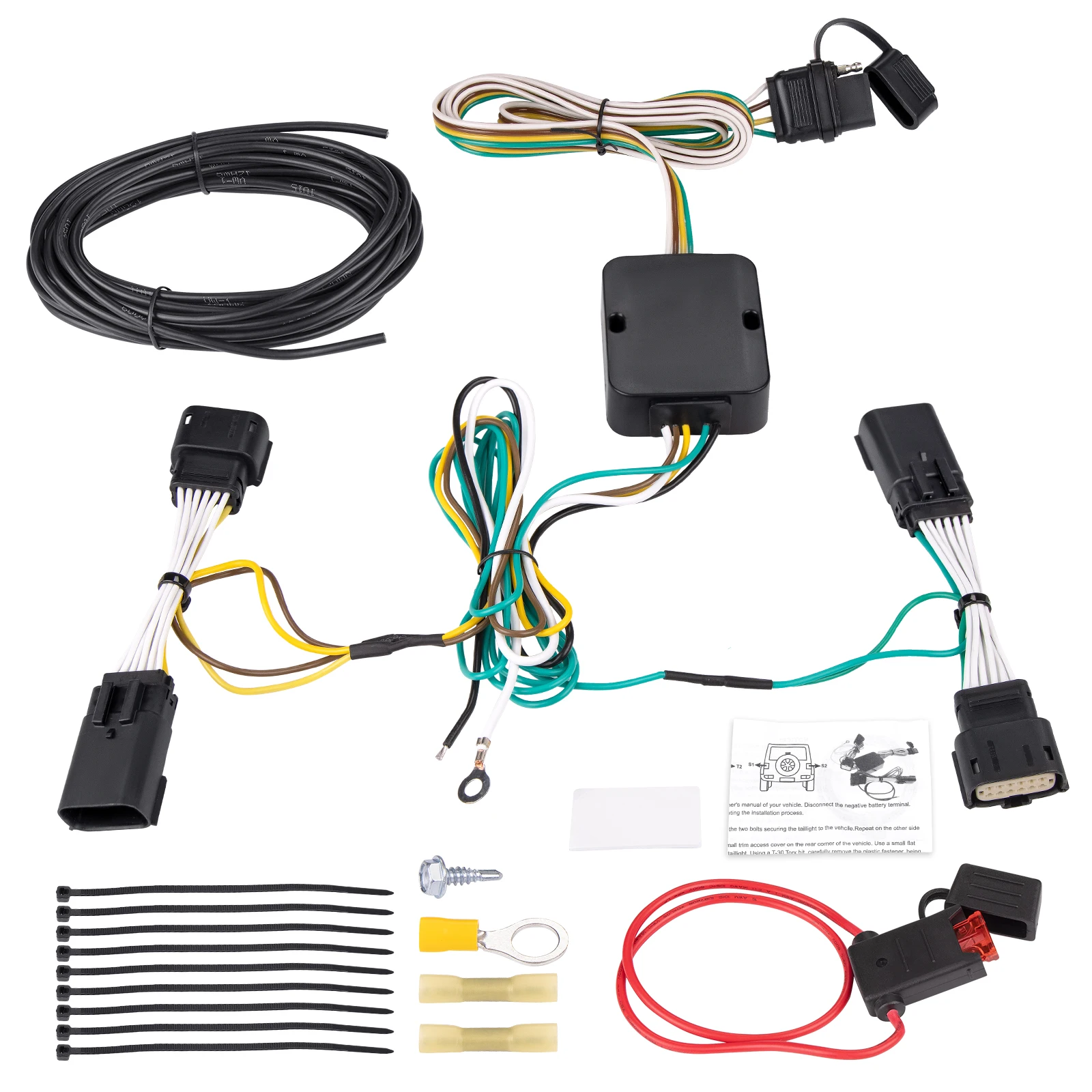 4-pin Harness Trailer Connector For Jeep Wrangler Jl-Trailer lines For Jeep Gladiator-56407