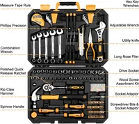 158 Piece Tool Set-General Household Hand Tool Kit,Auto Repair Tool Set, with Plastic Toolbox Storage Case 2