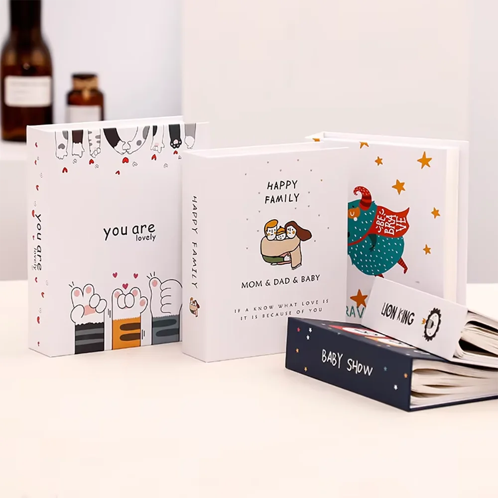Photo Album 6-inch 100 Pockets Plastic Memorial Book For Family Photos