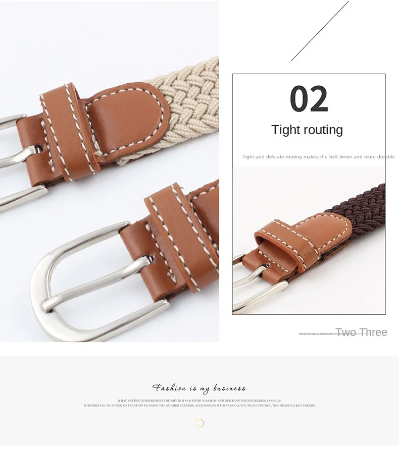 2.5cmx100cm Universal Needle Buckle Belt for Men and Women Canvas Elastic Jeans Belts Young Student Woven Canvas Thin Waistband