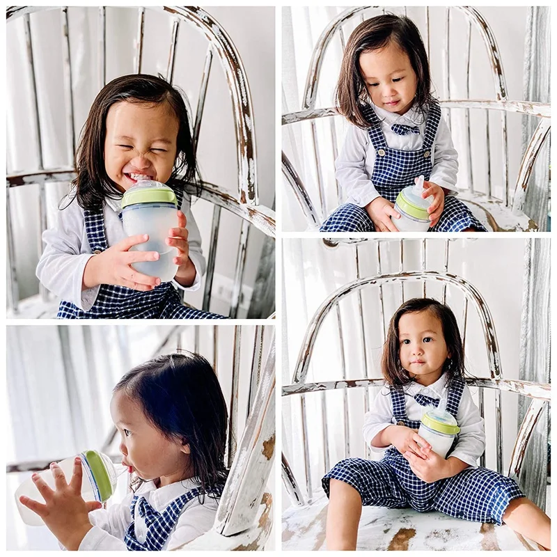 Sippy Spout Nipples For Comotomo Baby Bottle And For Mason Baby Bottle Easy To Clean Spill-Proof 7CM Diameter 2Pcs
