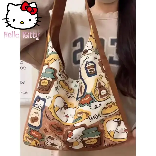 헬로 키티 스플라이싱 싱글 숄더백: 귀여움과 편안함의 완벽한 조화