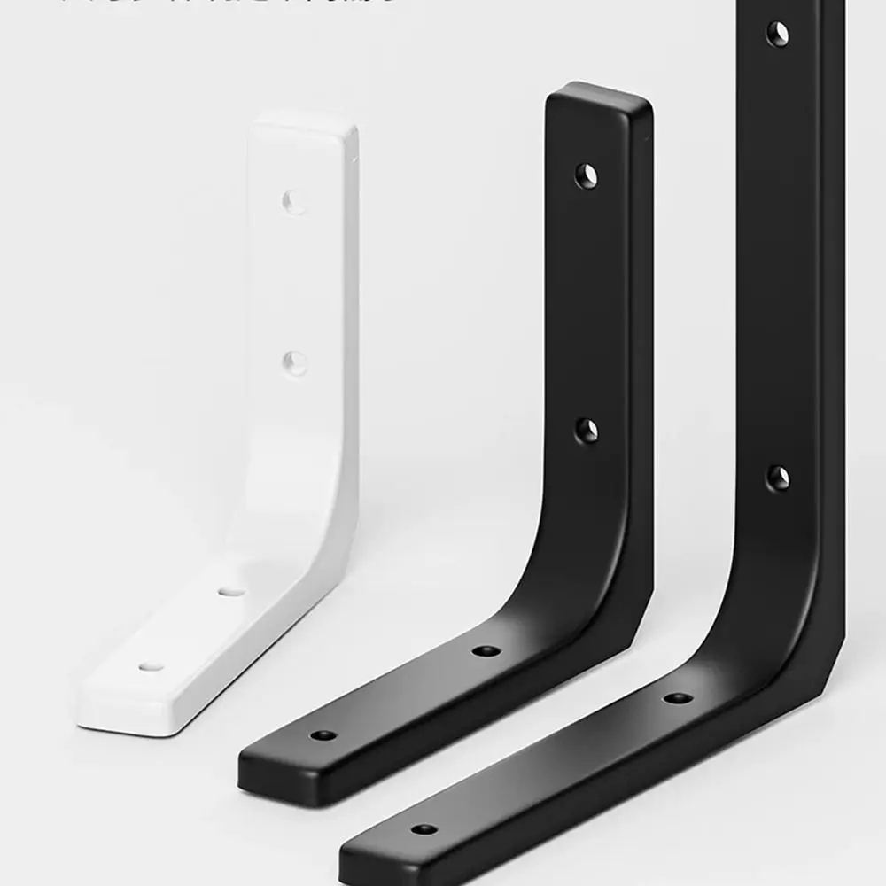 Suporte de Prateleira em Forma de l Economia de Espaço Suporte de Prateleira Montada na Parede Aço Inoxidável Espessado Suporte de Mesa Fixo Pcs
