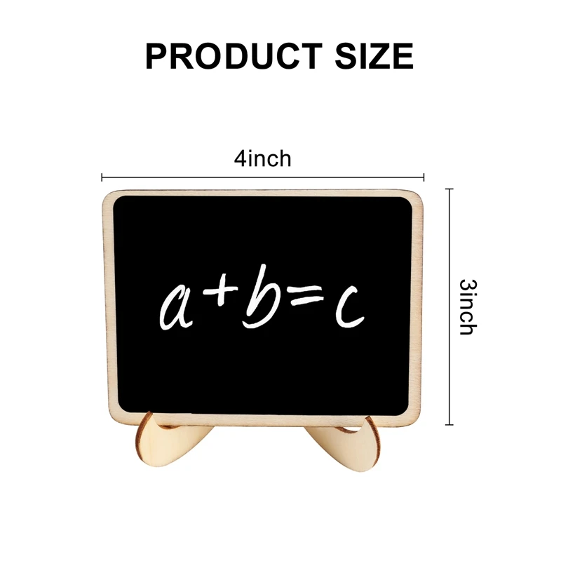 Hot SV-Mini Chalkboard Label Signs, 10 Pack Framed Easel Stand Wooden Blackboard For et Food Signs, Wedding Place Cards