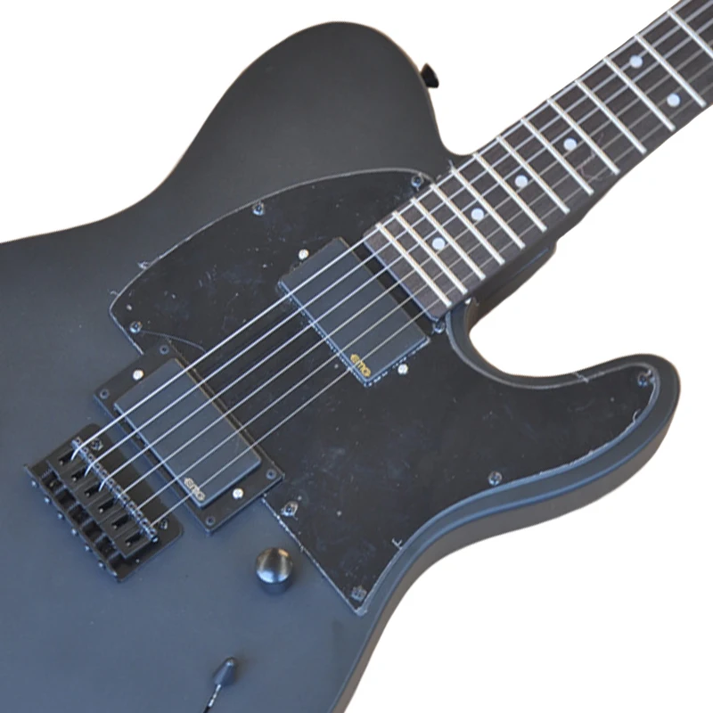 Electric Guitar Black Signature Matte Body Self-locking Neck OTGT-2015