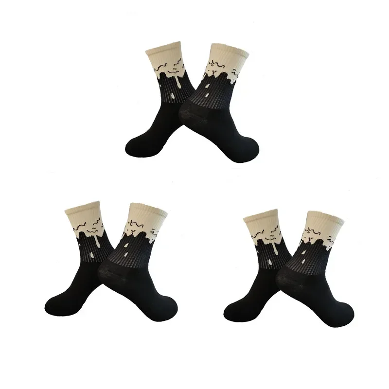 Men's Sports Street Style Hip Hop Crew Socks - 3 Pairs
