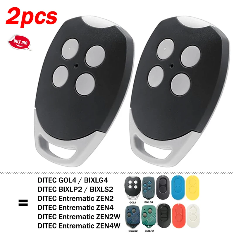 DITEC GOL4 BIXLG4 BIXLP2 BIXLS2 433.92MHz Garage / Gate Remote Control DITEC Entrematic ZEN2 ZEN4 ZEN2W ZEN4W Gate Transmitter