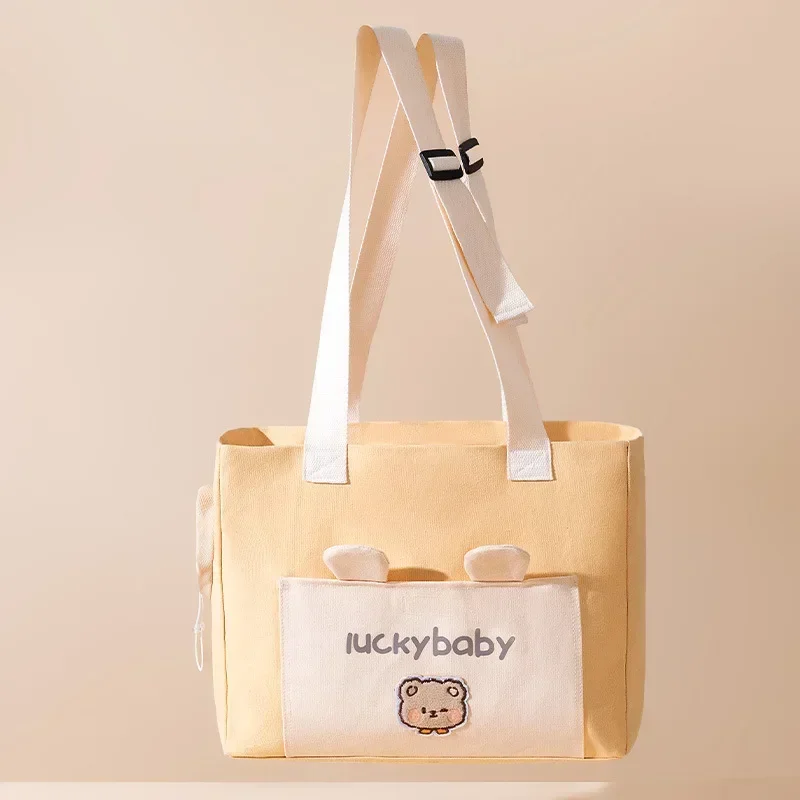 Canvas Pet Shoulder Bag Portable Travel Cats and Dogs Bag Breathable Outdoor Carrier for Small Pet Kitten and Puppy Supplies
