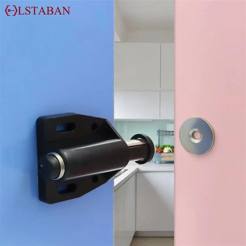 Magnetic Cabinet Catch Door Closer Push To Open For Wardrobe Cupboard Kitchen Furniture Hardware Knob