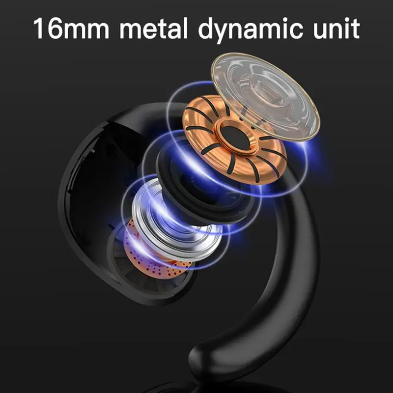 Bluetooth Earpiece V5.4 Single Ear Bluetooth Headset, With Noise Cancellation And Microphone Compatible, For iPhone & Android