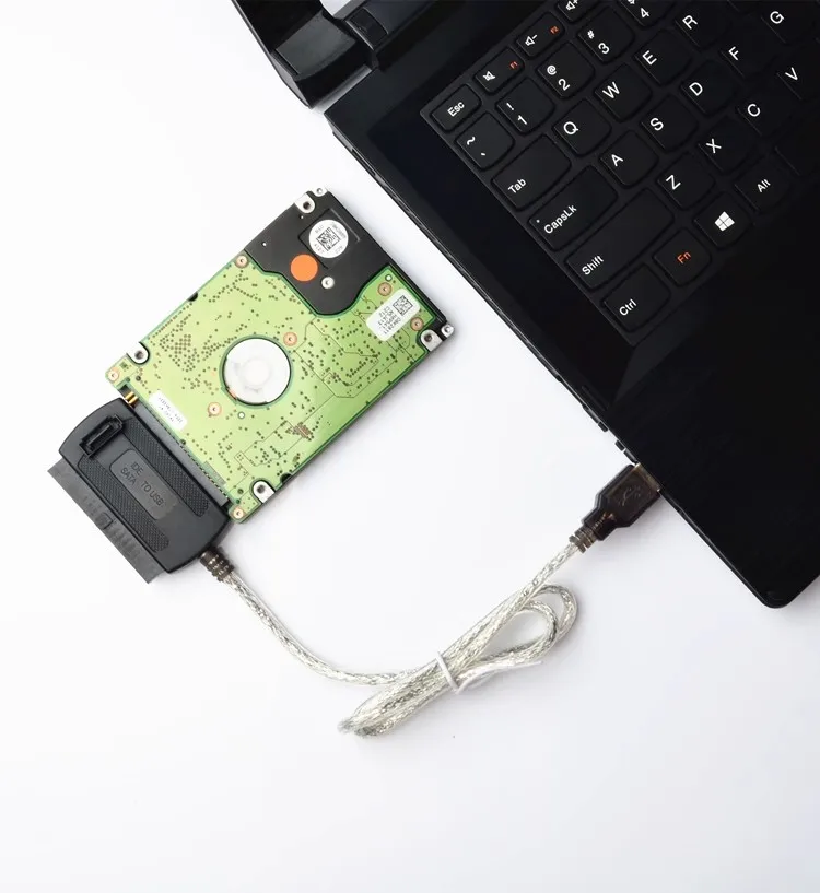 Usb 2.0 para Cabo Ide Sata Adaptador de Disco Rígido Cabo Conversor para pc Laptop em S-ata 2.5 in 3.5 in - Imagem 4