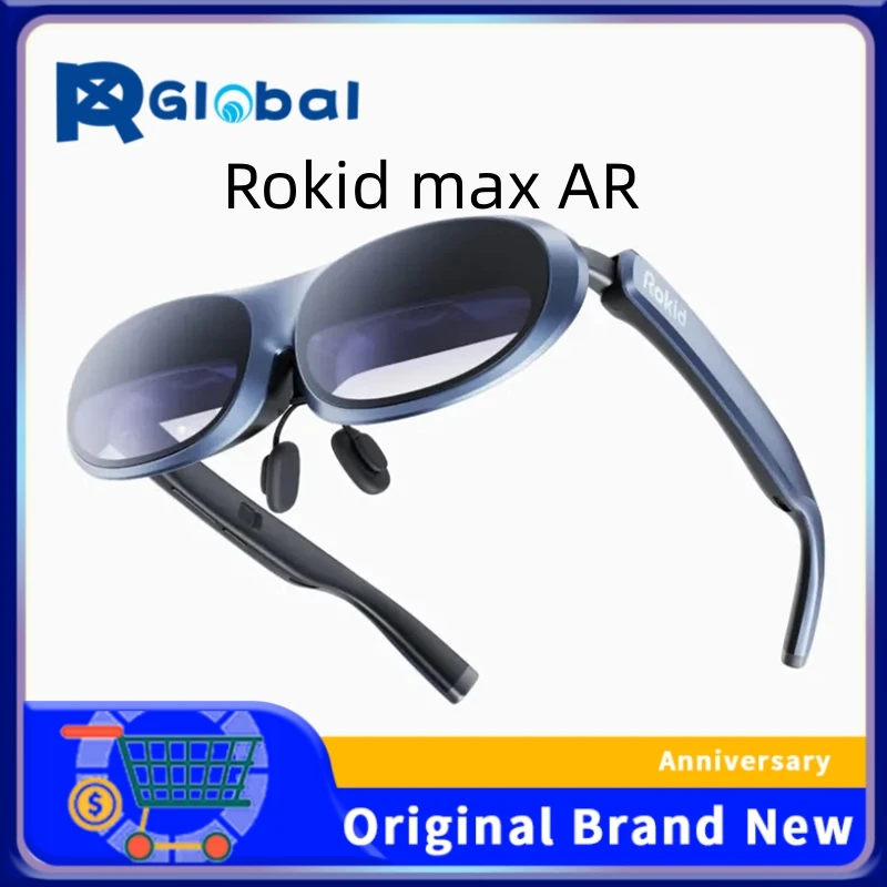 

Rokid Max+Station Rokid Smart AR Glasses Portable HD 3D Giant Screen Game Viewing Directly Connected to ROG Handheld Console