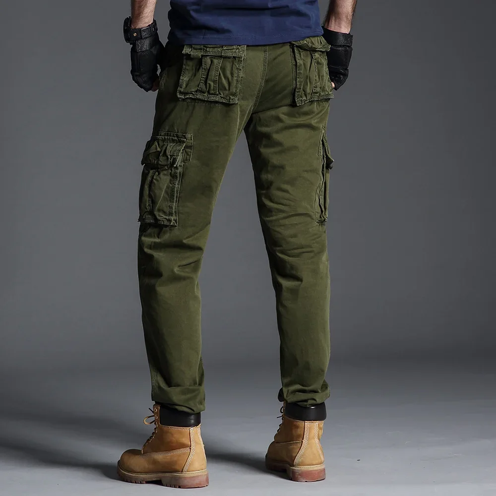Cheap Cozy Up Spring Mens Cargo Pants Khaki Military Men Trousers Casual  Cotton Tactical Pants Many Pockets Waterproof Wear Resistant Casual Cargo  Pants | Joom
