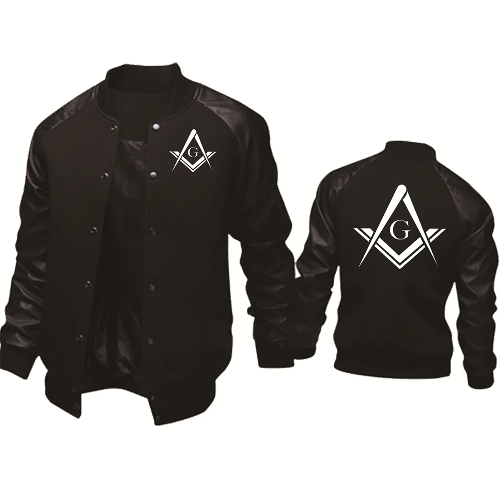 Men's Jacket Mason Freemasonry Printing Casual Baseball Jacket HipHop Outwear High Quality Spring Autumn Baseball Uniform 2