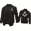 Men's Jacket Mason Freemasonry Printing Casual Baseball Jacket HipHop Outwear High Quality Spring Autumn Baseball Uniform 2