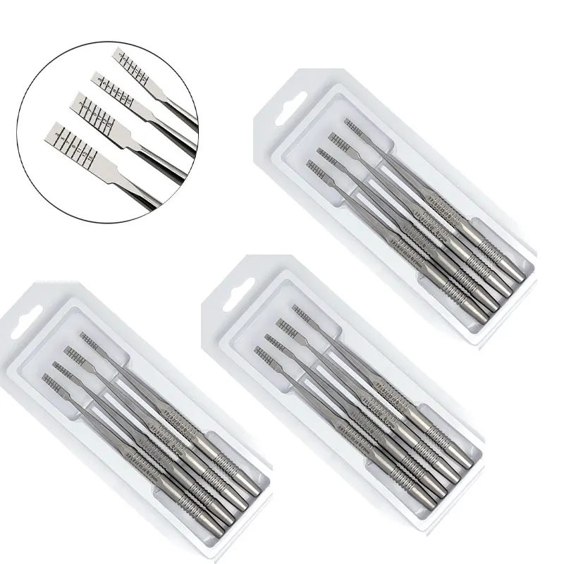 

4Pcs/set Dental Implant Scraper Dental Ochsenbein Chisel Tooth Bone Knife Bone Split Grafting Dentist Oral Lab Tools