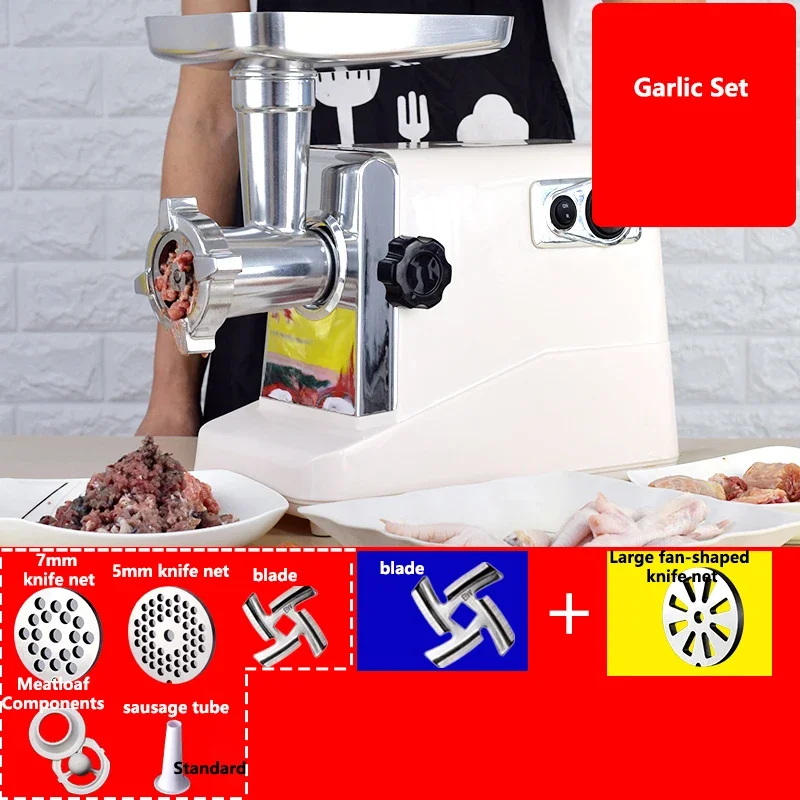 Commercial Meat Grinder 400W high-power Enema Minced Meat Mincer multi-function stainless steel small electric mixer grinder commercial meat grinder electric meat grinder high power farm bone shredder multi function large scale meat mincer