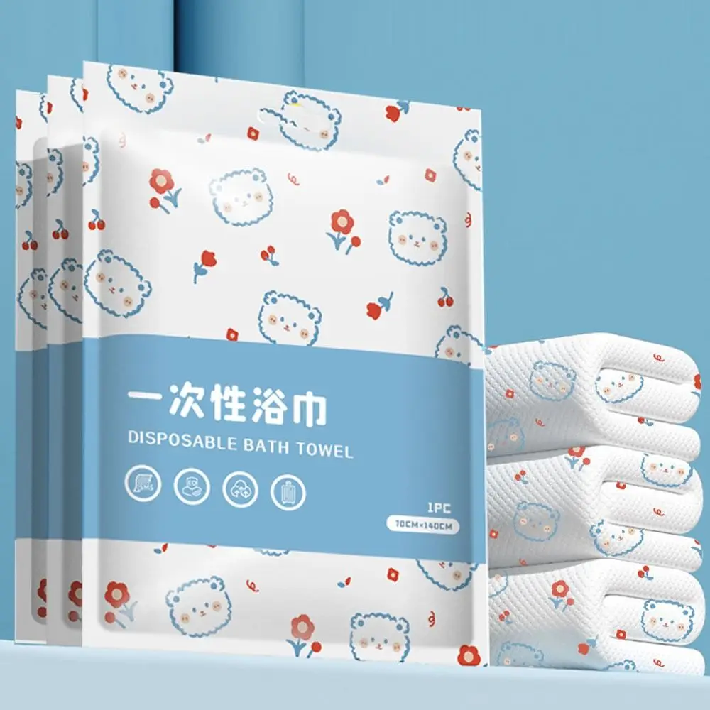 70x140cm Disposable Printed Bath Towel Washable Thickened And Enlarged Washable Bath Towel Soft Portable