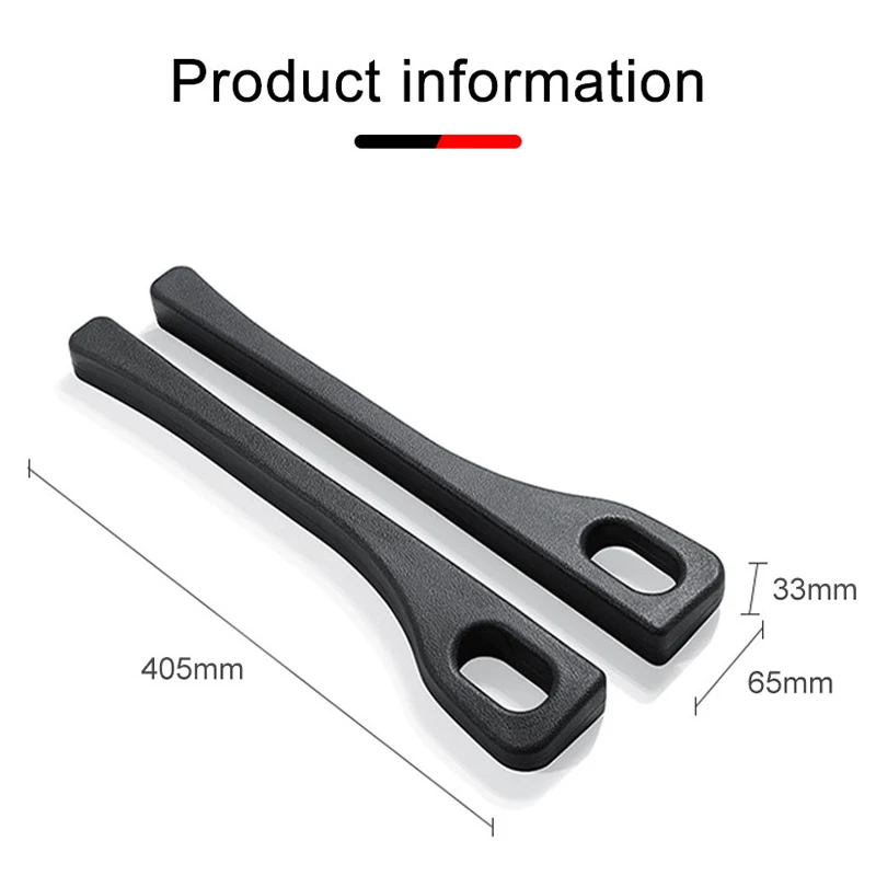 Black Elastic Plastic Car Seat Gap Filler Strip