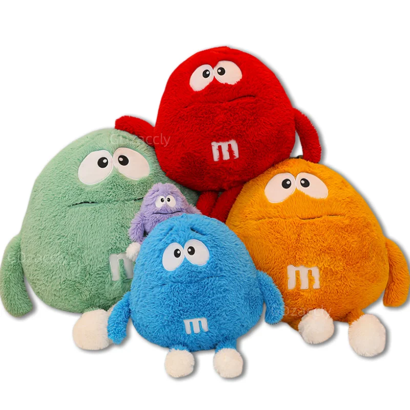 

Soft M Bean Chocolate Candy Plush Toy Funny M&ms Anime Figure Doll Children;s Bed Soft Sleeping Pillow Girl Decor Cushion Gift