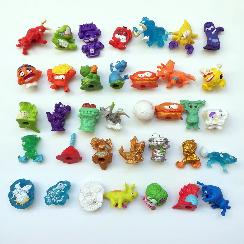 10Pcs Original Trash Figure Pack Grossery Marcio Bin Gang Monster Fossil Animal Food Figure Collect Model Toy Gift For Child