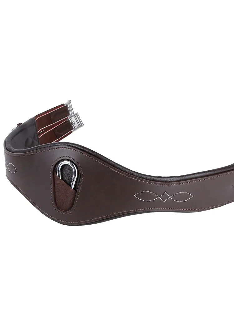 Cowhide comprehensive belly band cavassion equestrian girlth horse riding equestrian equipments 4