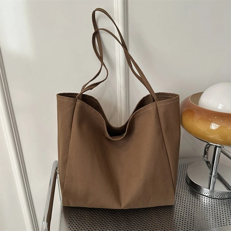 New Women Handbags Casual Reusable Canvas Shoulder Bags Multifunctional Large Capacity Shopping Bag For Women Bolsas Feminina