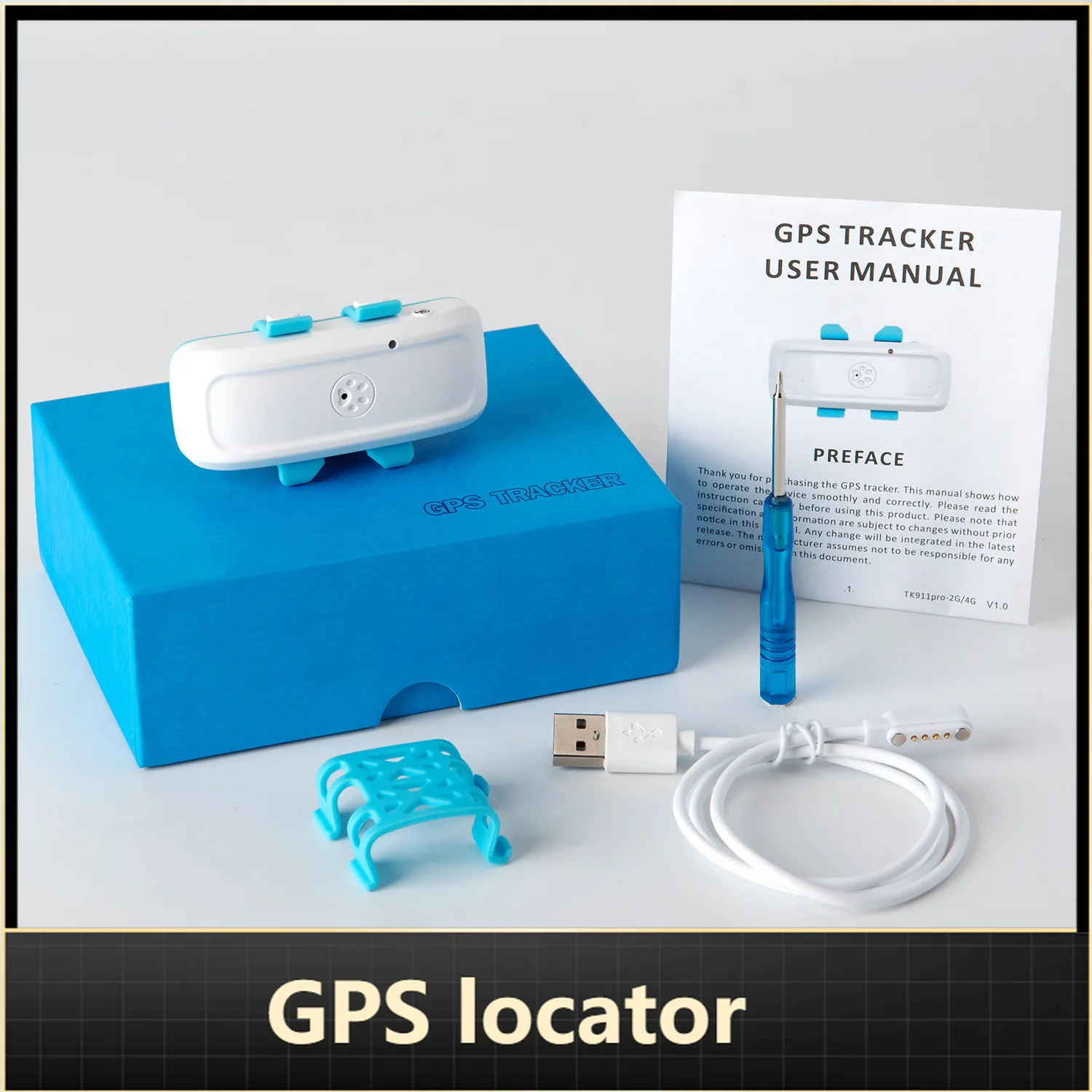 

4G grazing positioning tracker pet locator GPS Beidou cat dog sheep positioning anti-lost lost waterproof collar